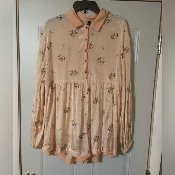Worn On TV! Urban Outfitters Out From Under Carina Oversized Babydoll Romper - Picture 3 of 12